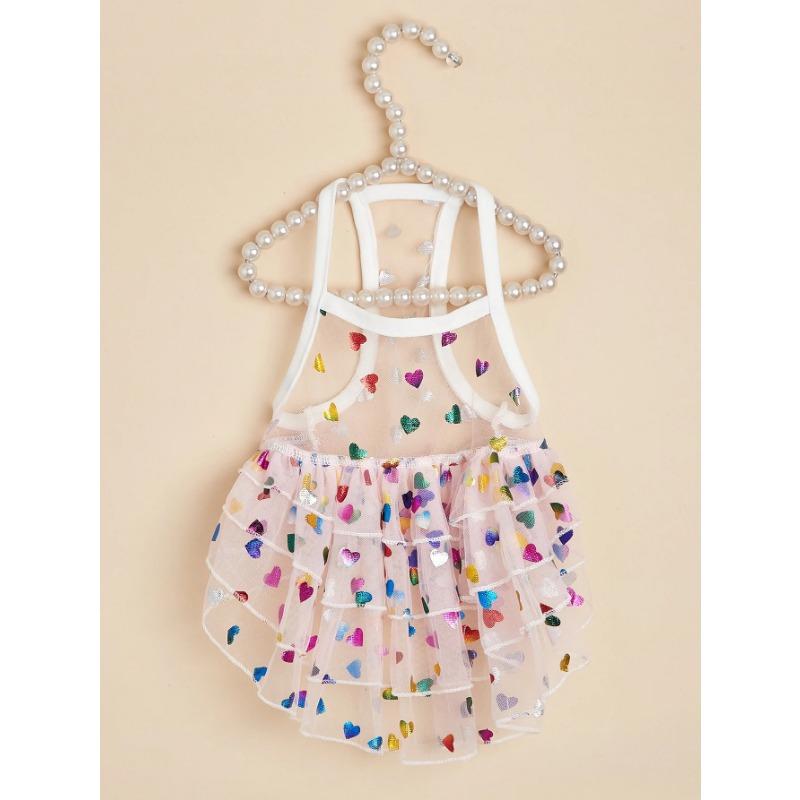 

Весна-лето для домашних животных, собак, кошек, щенков, принцесс, платье, юбка с принтом в виде собачки, одежда для домашних животных, собак XS розовый