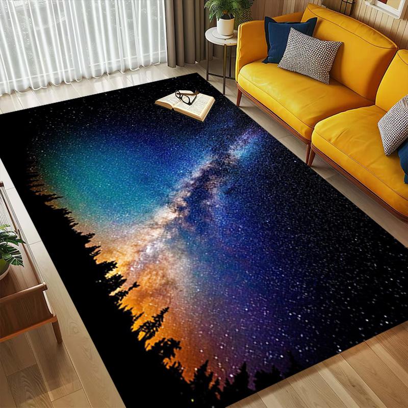 Milky Way Living Room Nonslip Area Rug Soft Carpet For Bedroom Game Playroom Sofa Office Home Decor Doormat Christmas Gift C929801
