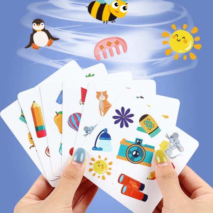 Children Memory Matching Crazy Cards Toy Animal Traffic Cognition Games Early Educational Logical Thinking Brain Training