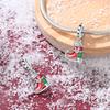 Copper Snowflake Christmas Socks Boots Coffee Penguin Charms Beads Brand Bracelet Exquisite Diy Jewelry Making Women'S Gift