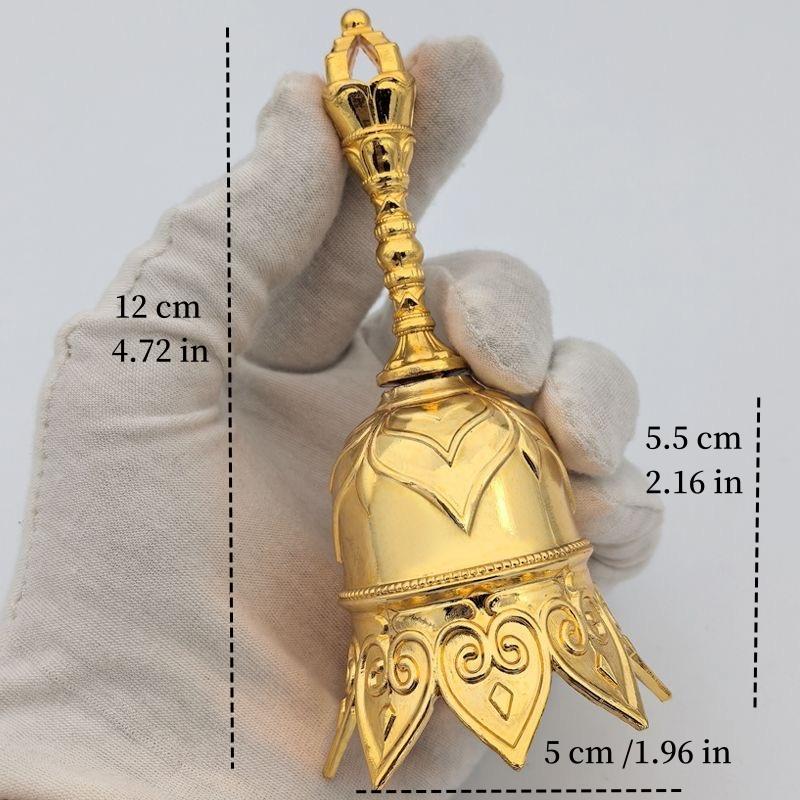 Retro Brass Hand Bell for Children's Early Education Loud Class Bell Christmas Hanging Ornament Retro Style Order Bell