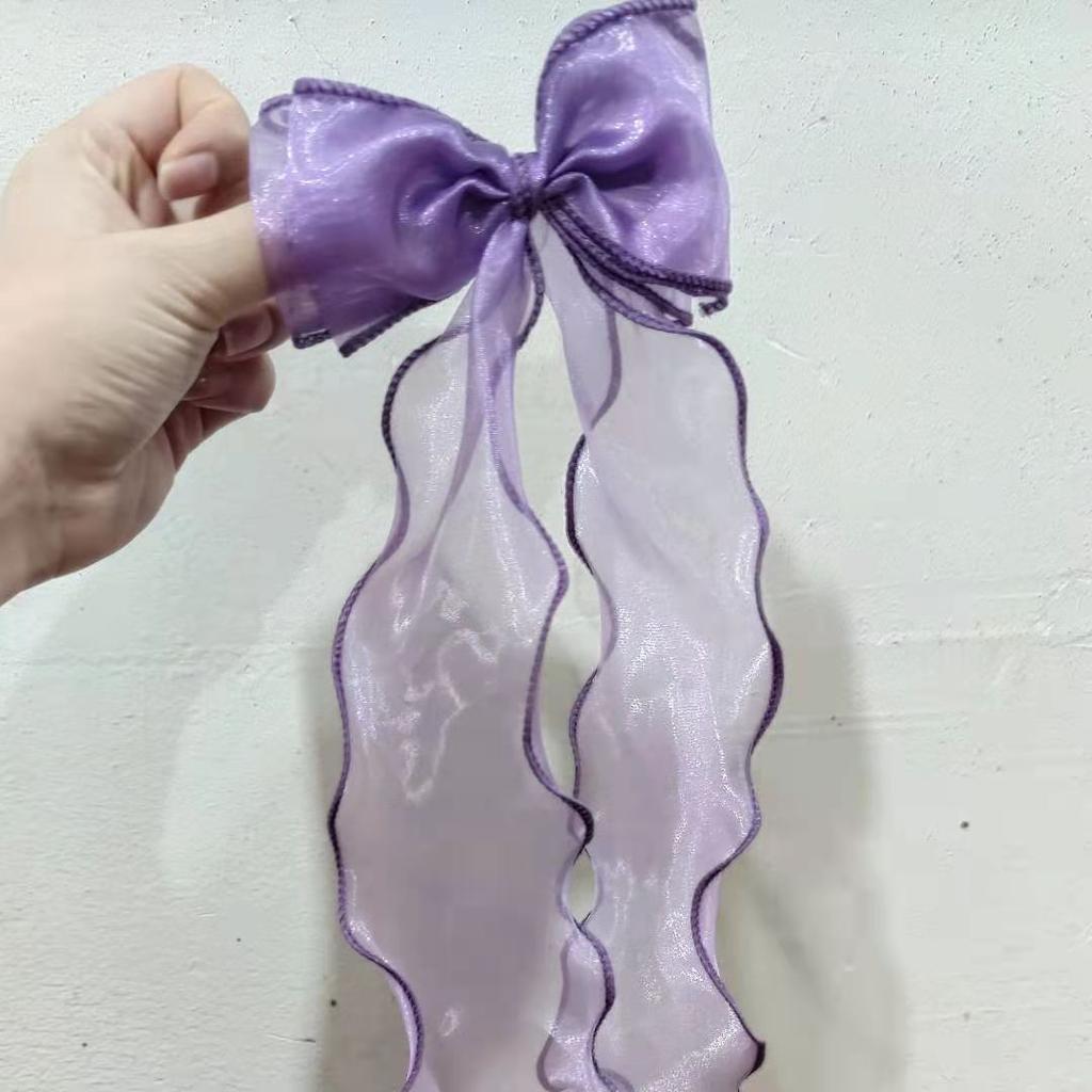 Mädchen Geschenk Niedlicher Pferdeschwanz Haarschmuck Temperament Kugeln Haarspange Mädchen Langes Band Schleife Haarnadel Prinzessin Geflochtenes Haar Kopfschmuck 2 STÜCKE