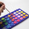 Solid Watercolor Paint Water Powder Pigment School Supplies Portable Gouache Paint Set 12/16/28/36Colors Draw Art 661