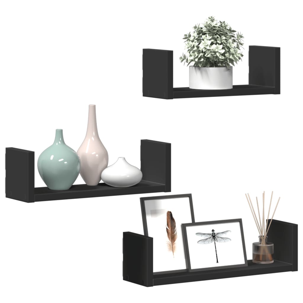 3 Wandregale für den Flur, dekorative Regale für das Wohnzimmer, Wandregale für das Badezimmer, vielseitige Ausstellungsregale, 40 x 10 x 10,5 cm