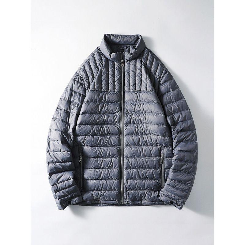 Export Export Tail Order down Jacket Men Autumn and Winter Thin Stand Collar Cotton-Padded Coat Export Men's Clothing Jacket Cotton-Padded Jacket