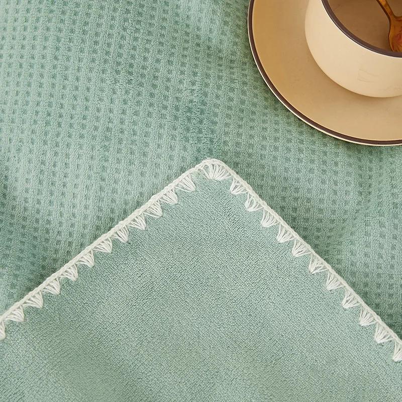 Nowy Waflowy Aksamitny Koc Gładki Czysty Kolor Zagęszczony Ciepły Mleczny Włókno Relaksacyjny Mały Koc