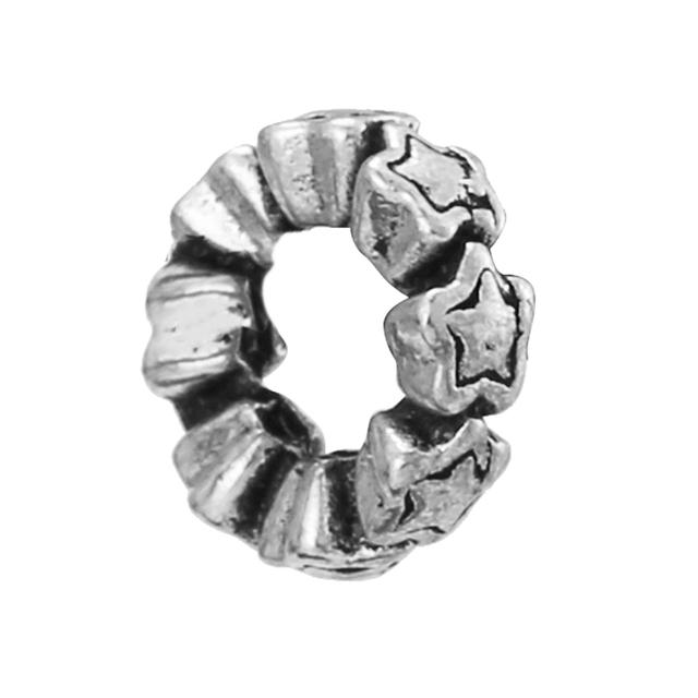 4pcs /Lot Real Sterling Silver Color Alloy Infinite Love Charm Star Beads Fit Original Diy Brand Bracelet For Women Jewelry Gift