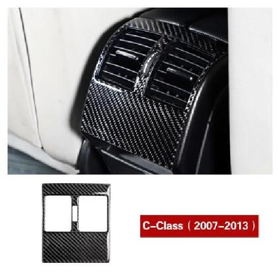 

Для Mercedes Benz W204 C class Внутреннее литье автомобиля из углеродного волокна сзади Вентиляционная крышка для кондиционера Накладка на выпускное отверстие для воздуха a