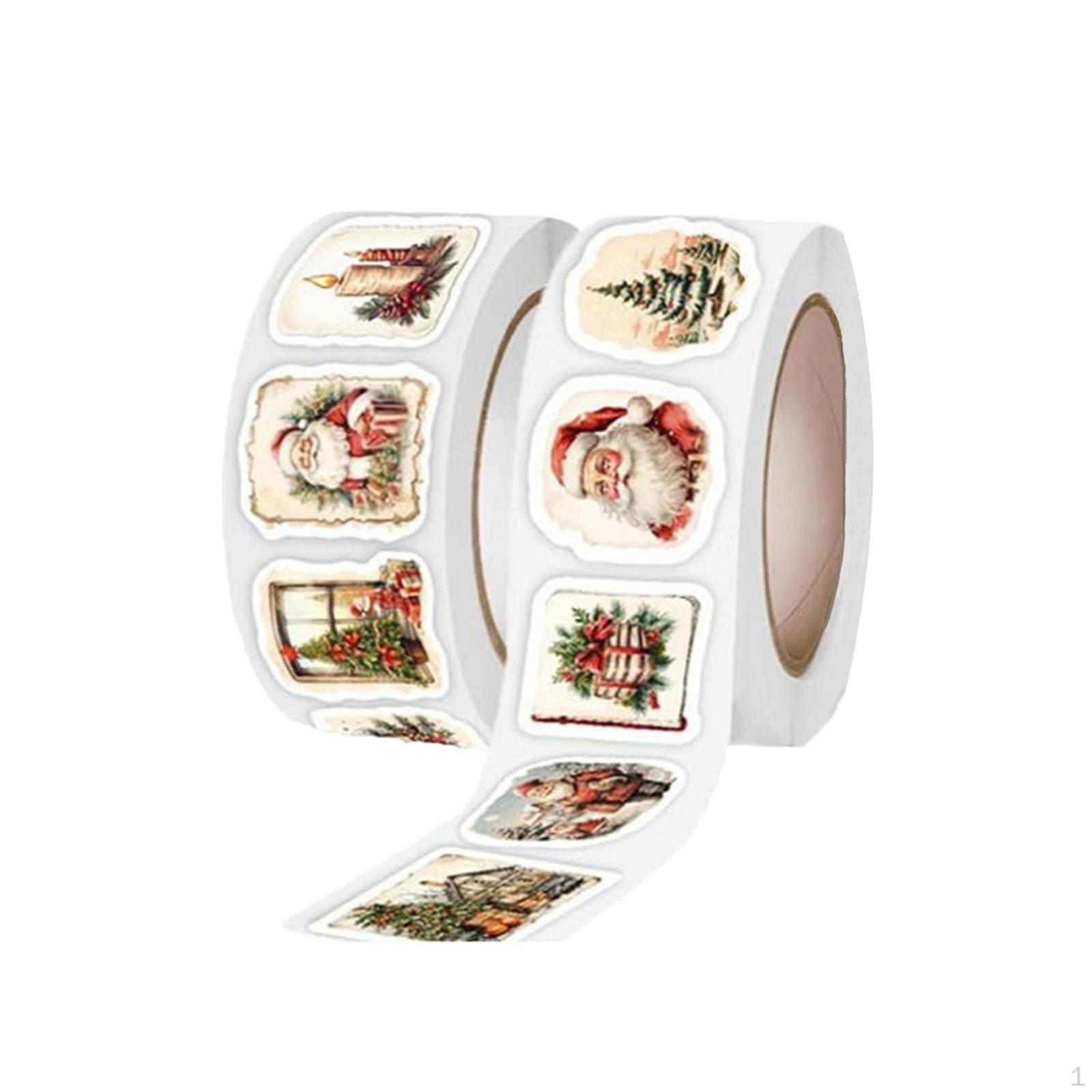 

500 штук Рождественские наклейки Праздничные украшения для конвертов Декор для открыток