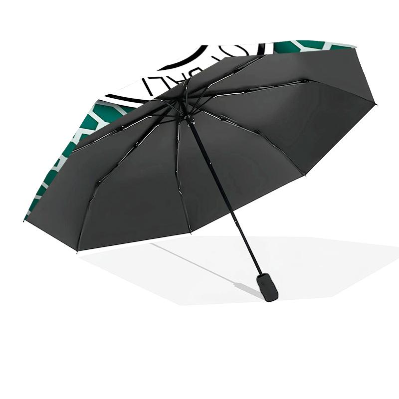 Cori-tiba Football Club Crest Printed Automatic Umbrella, 8-Frame for Travel, camping, Casual Umbrella, Essential Gift for for family and friends