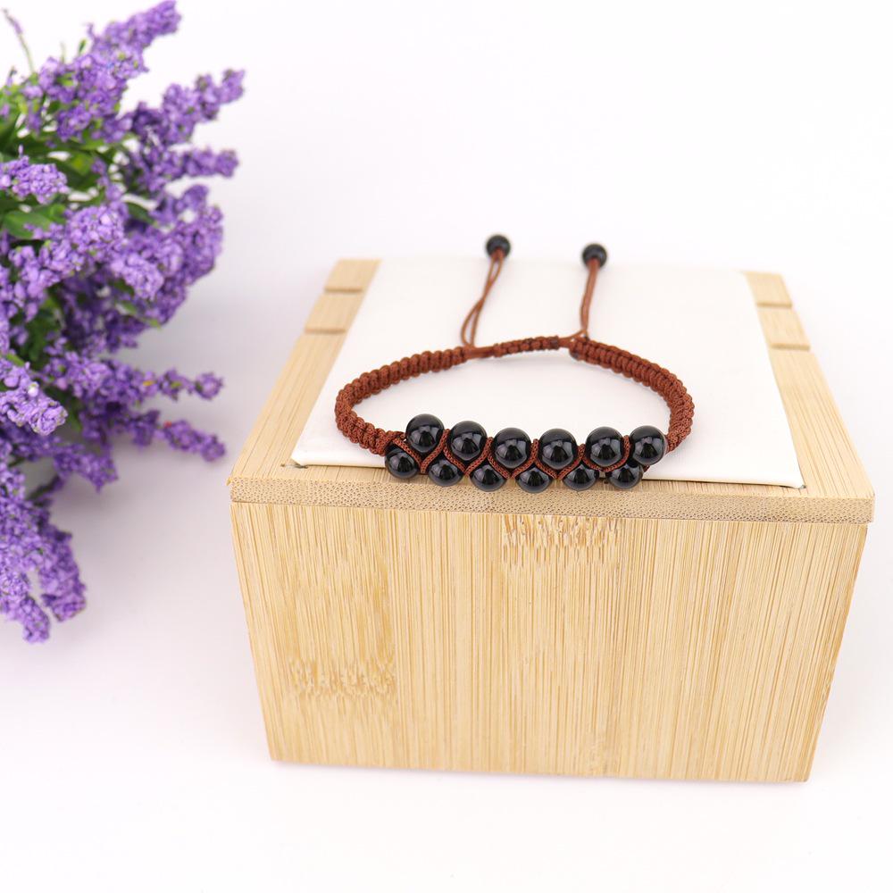 Bohemian Handwoven Double Row Crystal Stone Bracelet B102