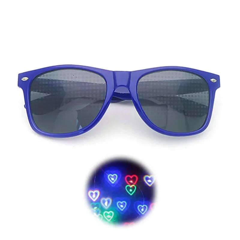 

ladies Fashion Diffractive Optical Fireworks Glasses Special Effect Sunglasses Adult Dance Light Show Sunglasses Female Glasses