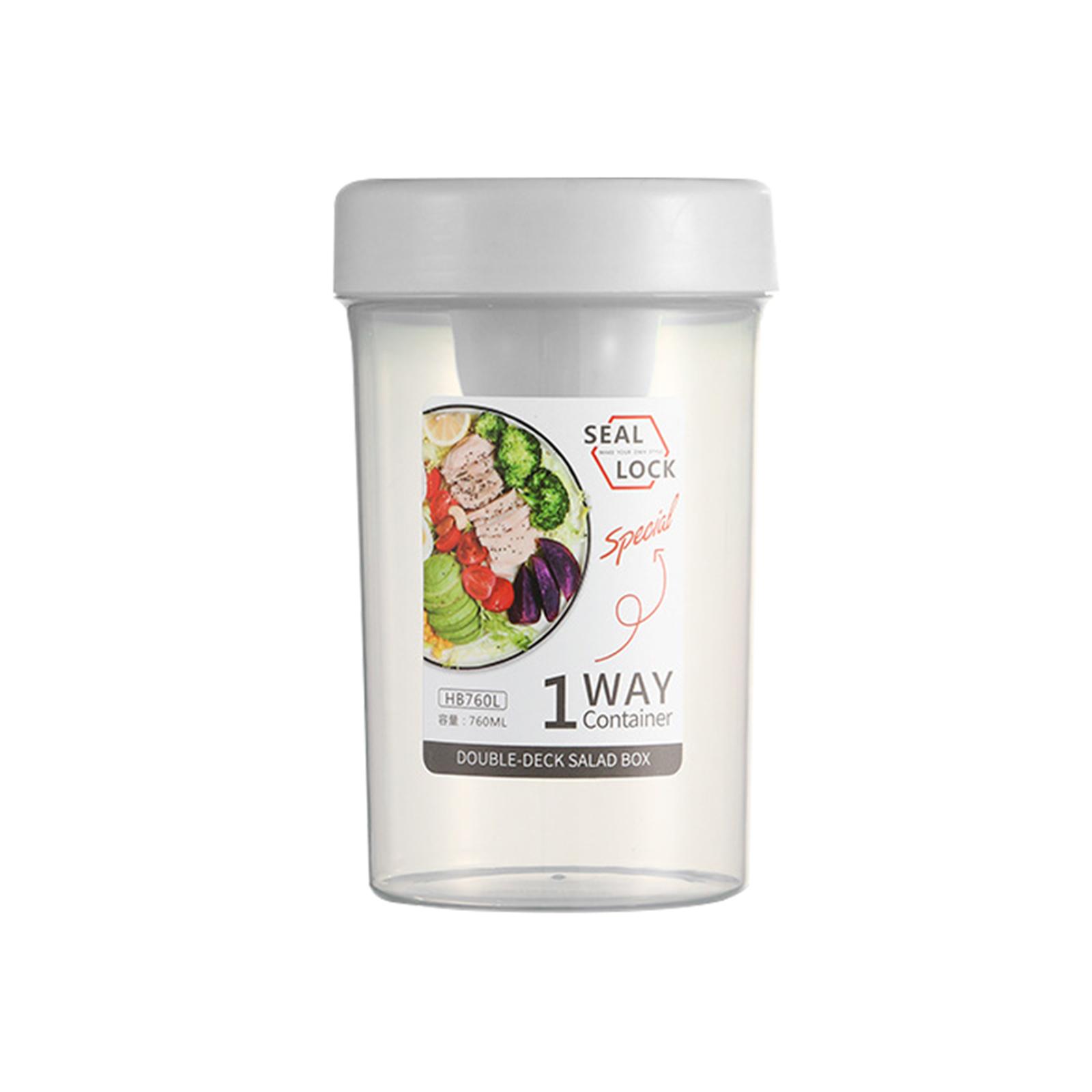 

Seal Lock Shaker Cups With Lids And Spoons, Overnight Oats Containers, Reusable Topping Compartment For Breakfast With Yogurt, Cereal Or Oatmeal One Size