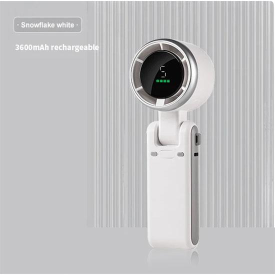 

2024 Новый портативный персональный перезаряжаемый настольный вентилятор со светодиодной подсветкой и цифровым дисплеем, регулируемый на 180° перезаряжаемый воздушный вентилятор, 5 скоростей Win