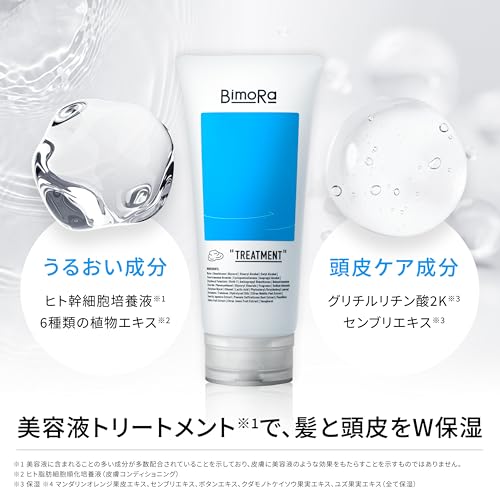 BimoRa Men's Hair Treatment, Human Stem Cell Conditioner, Honey Rinse, Scalp Care, Moisturizing, Damage Care, Made in Japan (1 Bottle)