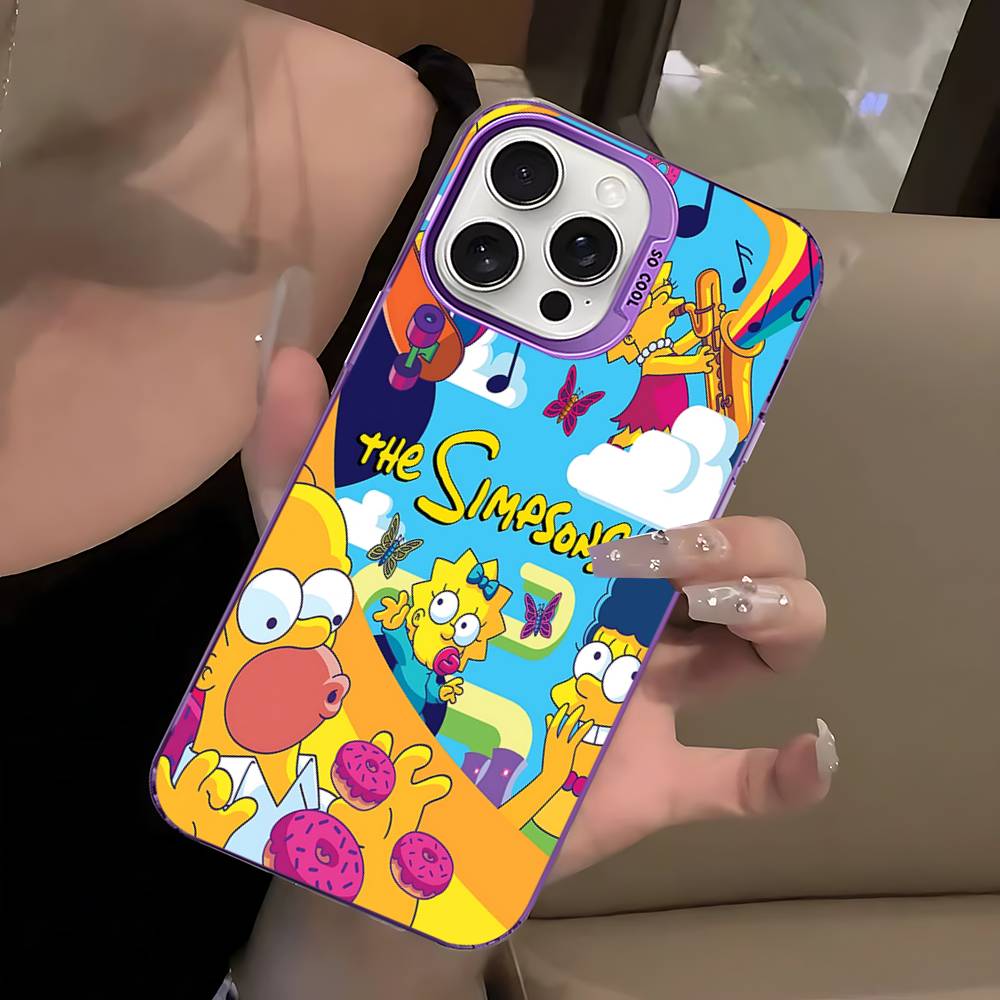 

Cartoon The S-Simpsons For IPhone 17 Air Pro Max 16 15 14 13 12 11 Anti Drop Protective Color Phone Case iPhone 16