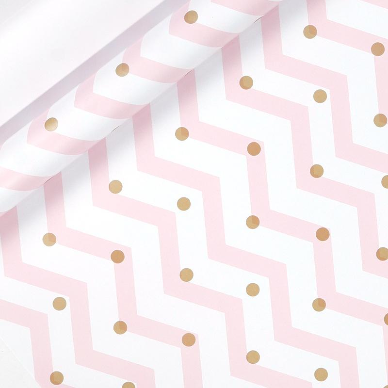 300*43cm 1 Roll Wrapping Paper Rainbow Polka Dots Star Gift Packaging Paper DIY Craft Paper Festival Birthday Gift Decor Paper