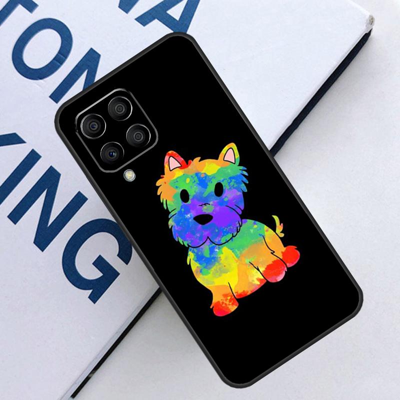 Cartoon Westie Dog For Samsung Galaxy M16 M06 M33 M13 M35 M53 M11 M21 M31 M55 M15 M14 M34 M54 M12 M32 M52 Case