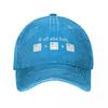 Funny If All Else Fails Ctrl Alt Del Tech Support Unisex Style Baseball Cap Geek Joke Distressed Washed Hat Vintage Snapback Hat