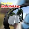 2pcs Upgrades Glass Heart Mirrors Stylish Rearview Mirrors Wide Angle Glass Simple Installation Suitable for Vehicles