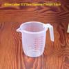 Transparent Double-Scale Plastic Measuring Cup with Handle for Baking and Milk Tea Shops