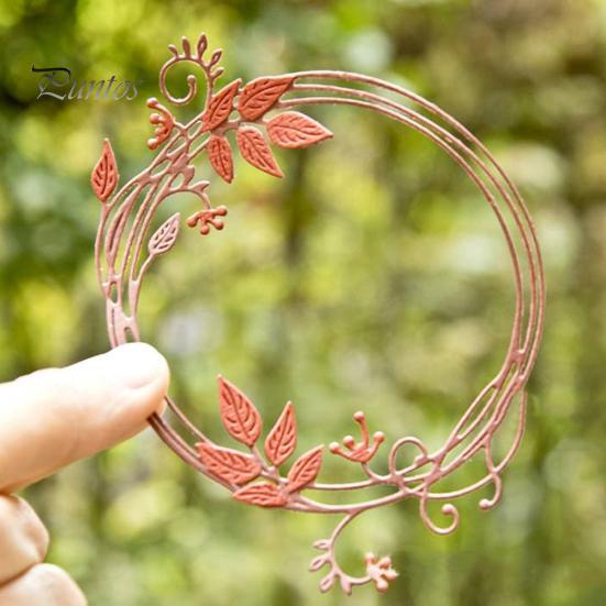 Leaf Garland Circle Cutting Dies DIY Scrapbook Paper Cards Photo Craft Stencil