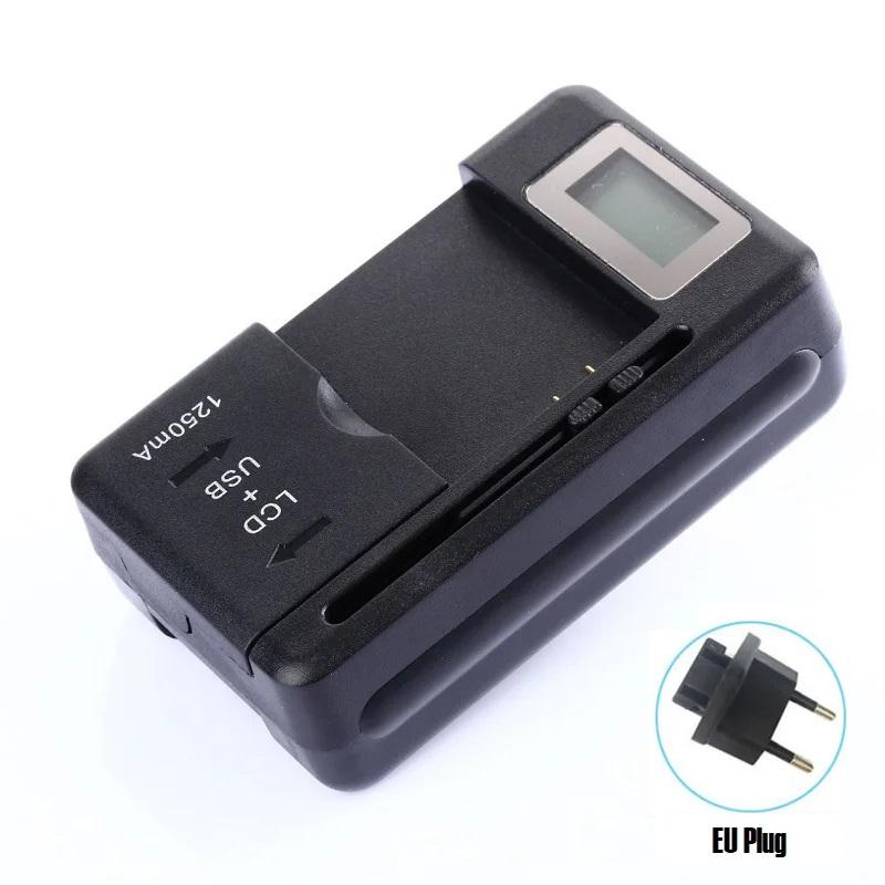 

Мобільний зарядний пристрій Універсальний РК-екран індикатора USB-порт Для зарядних пристроїв мобільних телефонів 32-55 мм Зарядка акумулятора Штепсель США Великої Британії ЄС
