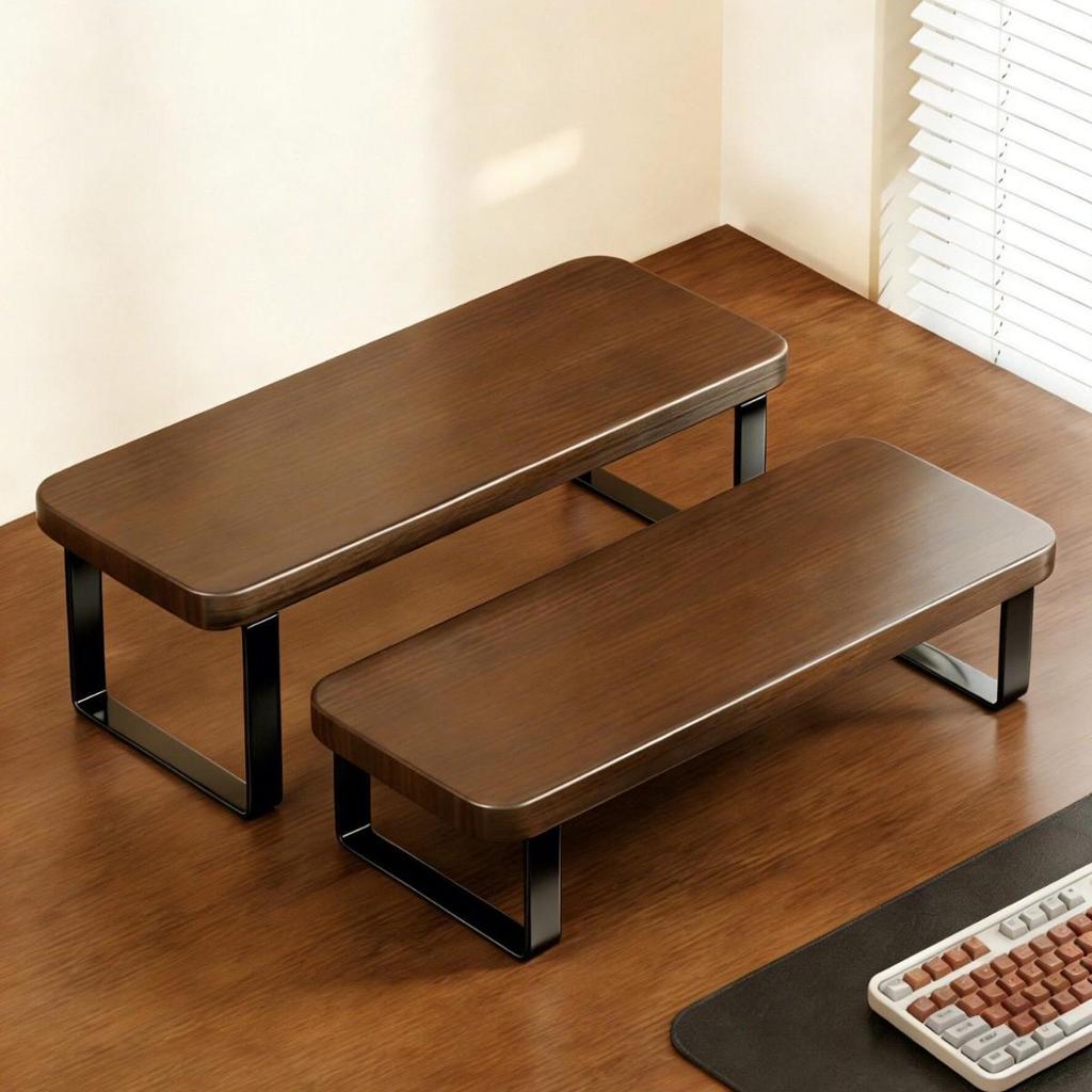 Desktop Monitor Riser Stand & Storage Shelf for E-sports or Office Desk Display