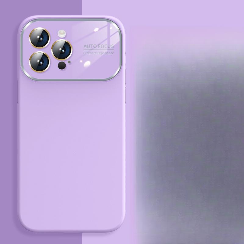 Liquid Silicone Large Window, Suitable for Iphone16 Full Lens Phone Case, IPhone 15 Matte Phone Case, 12 Soft
