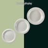 Round Melamine Dumpling Plate with Draining Layer - Imitation Porcelain Tableware for Home and Commercial Use