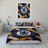 Chelsea FC Bedding Set Three-Piece Bedding Duvet Cover Set Duvet Cover Pillowcases (1 * Duvet Cover 2 * Pillowcases, Without Duvet Insert)