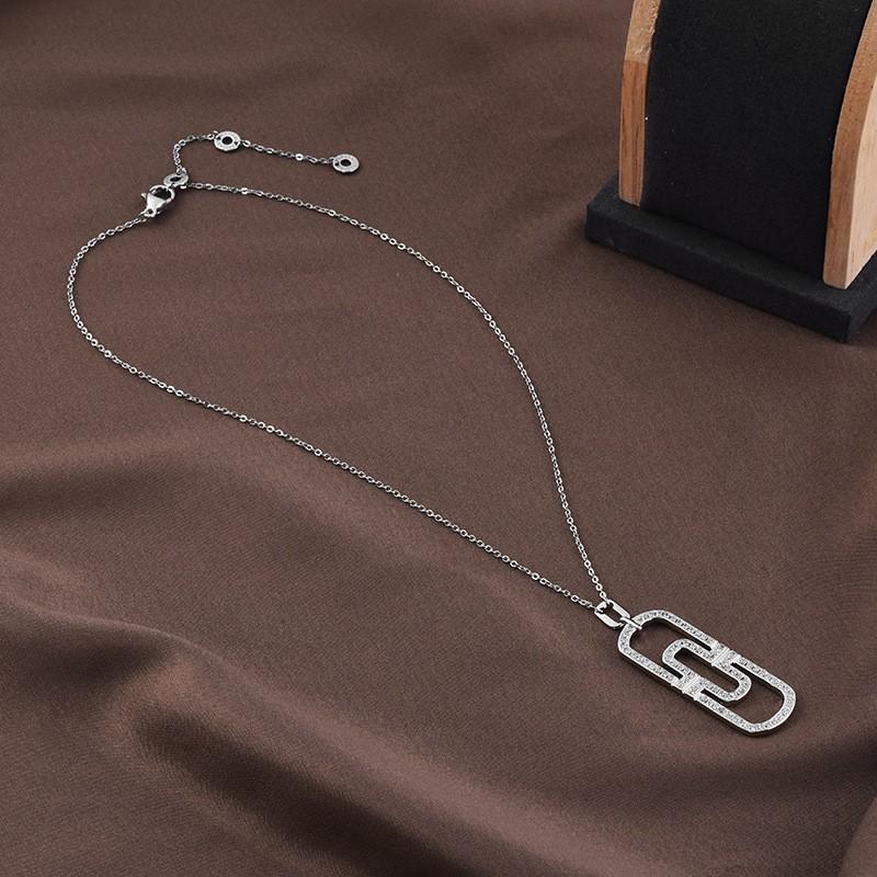 New Year's New Hollow Paperclip Long Women's Clavicle Chain Fashion Clothes Pendant Necklace