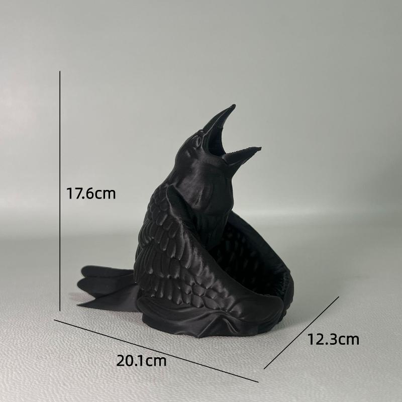 

3D Printed Raven Dice Tower for Tabletop Games D&D and RPG Games Dungeons and Dragons Dice Tower Table Decoration