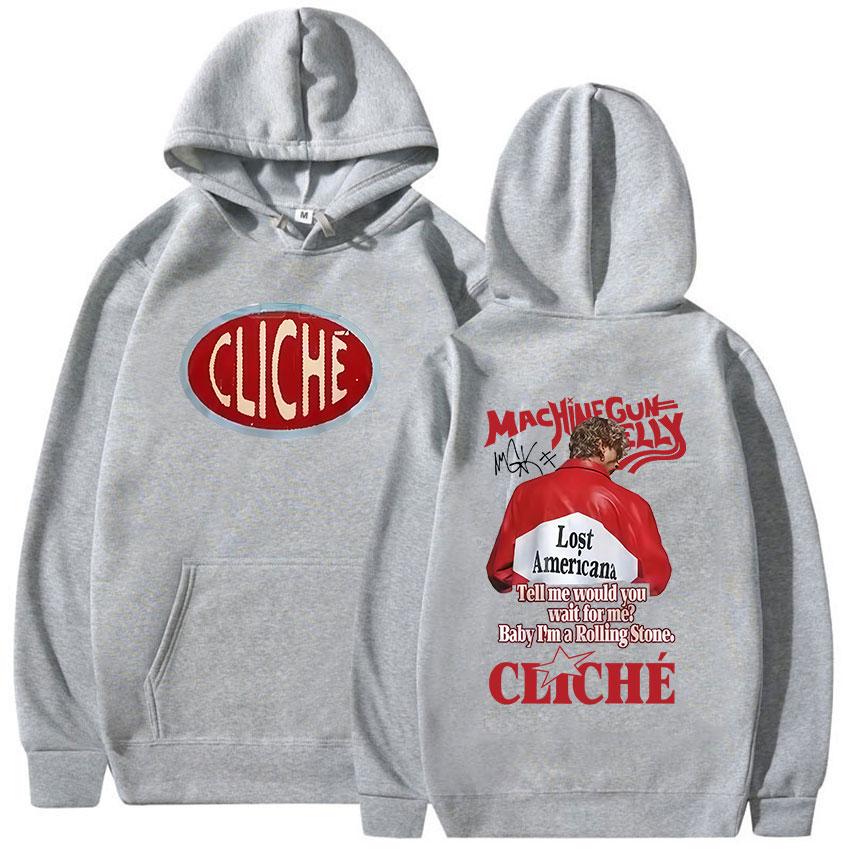 Machine Mgk Lost Americana Tour 2025 Neuer Hoodie Herren Damen Vintage Langarm Mode Sweatshirt Hip Hop Pullover Kapuzenpullover Herbst