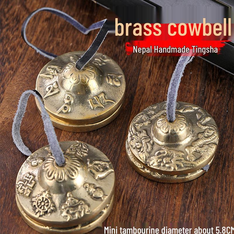 

Непальський Дінся Мідний Медитаційний Дзвіночок - Міні Латунний Йога Дзвіночок