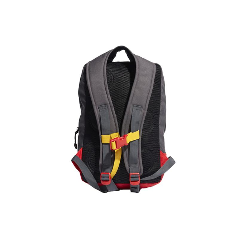 Adidas Polyester Backpack Regular Unisex Gray Red Multicolor Adidas GM4534