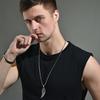 Style Elegant Retro Angel Wings Necklace For Both Men And Women In Durable Titanium Steel