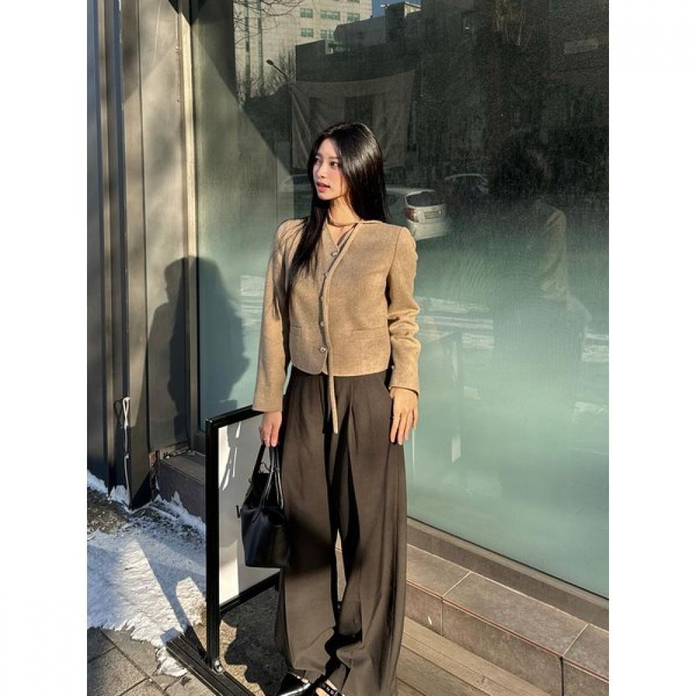 Cc Collect Wool 100 Colorless Short Jacket C261msf002