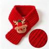 Reindeer Puppy Knitted Scarf Santa Claus Pet Winter Warm Scarf Pet Christmas Scarf  Christmas Party