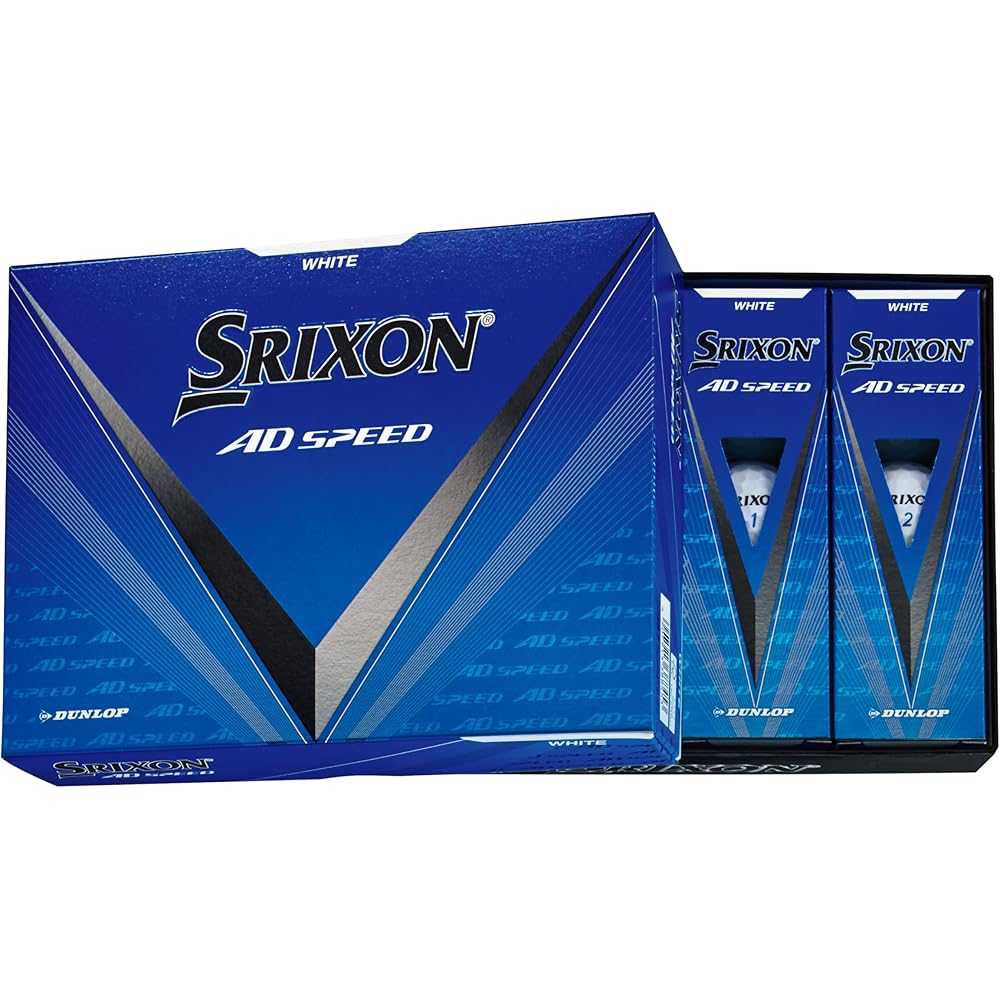 

Dunlop Srixon AD Speed3 Golf Balls 2024 Model 12 Pack White