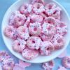 12 Pieces Of Cartoon New Kawaii Donut Kitten Series Resin Handmade Diy Jewelry Gifts Hair Clip Accessories