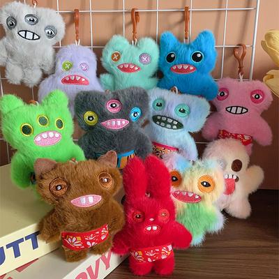 Cute Teeth Monster Family Series Plush Dolls Ugly Cute Big Teeth Monster Doll Trendy Toys