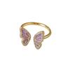 Women's High-End Pearl Bow Butterfly Ring - Unique Design, Light Luxury Style, Trendy Index Finger Accessory