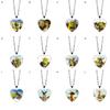 Pendant Necklace Heart Cartoon Shrek Pattern Jewelry Bright Luster Adjustable Necklace for Birthday