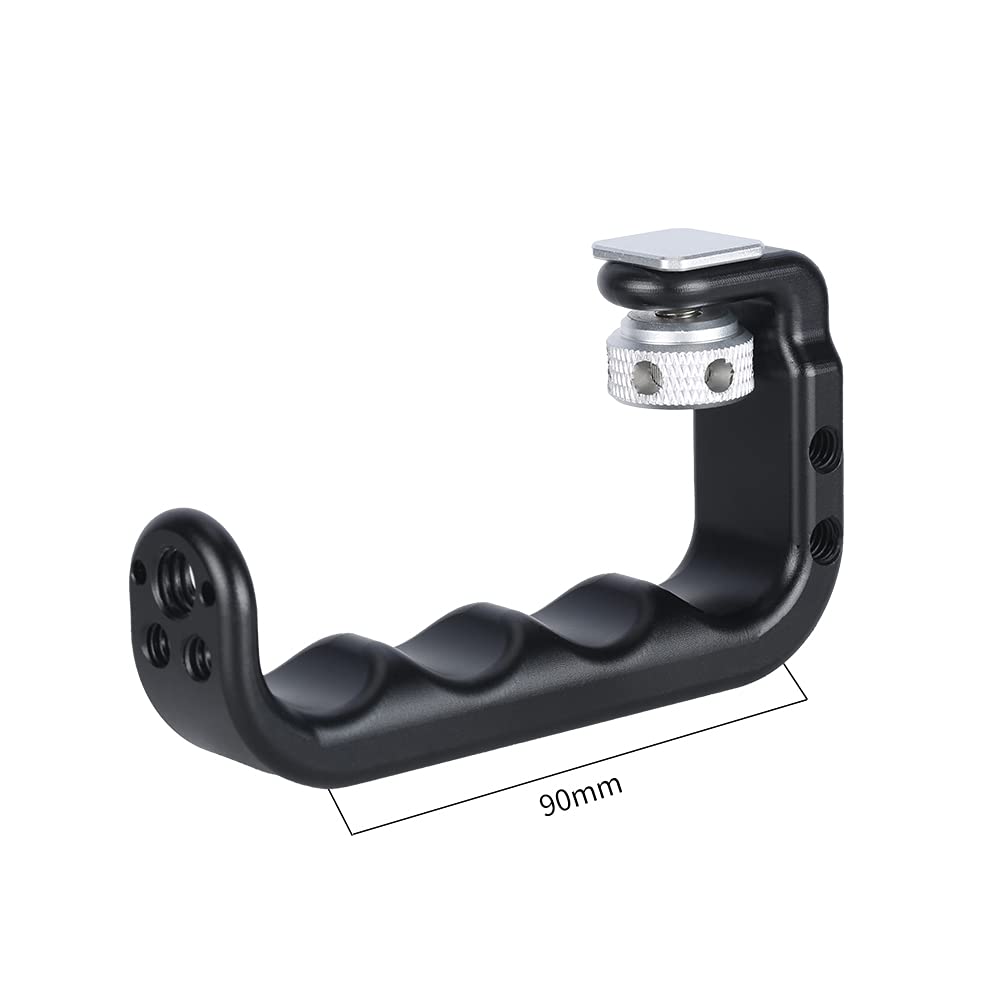 NICEYRIG Cold Shoe Top Handle, Camera Handle Grip, Universal Photography Handle Grip, Cold Shoe-451