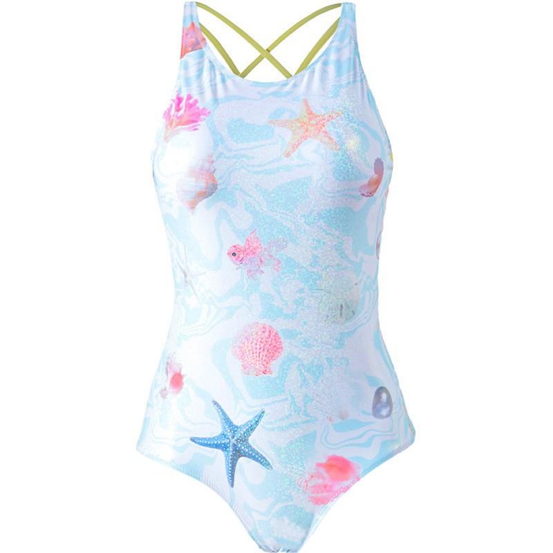 One-piece Swimsuit Women's Racing Training Sports High-end Sexy Triangle Backless Slimming Hot Surfing Suit