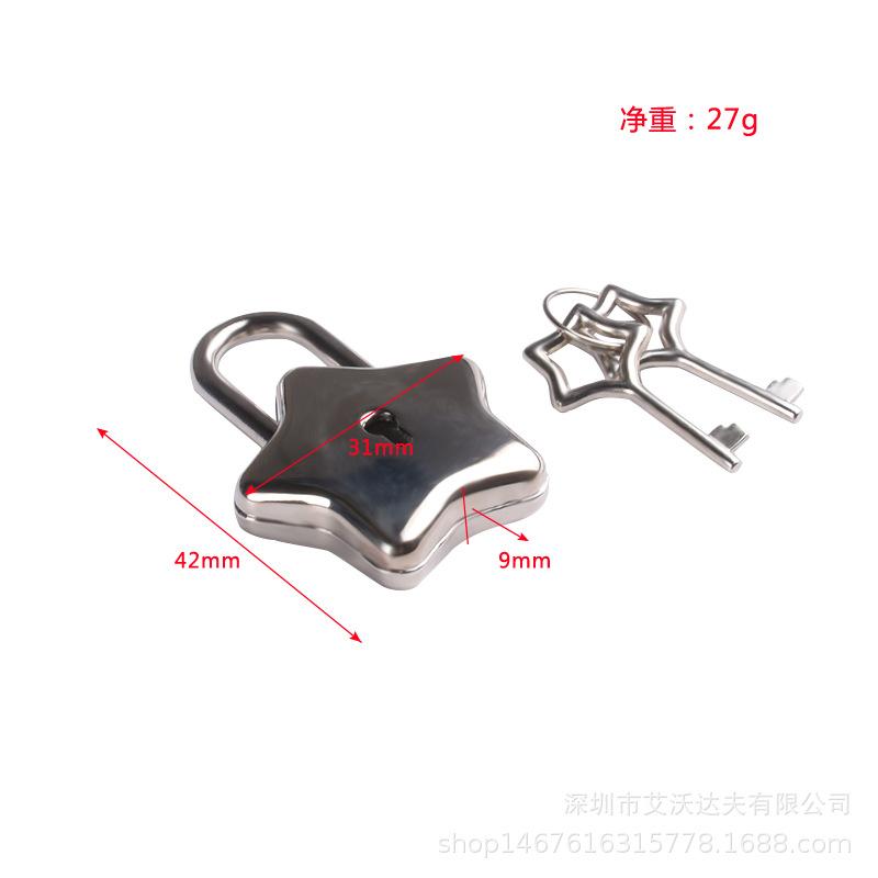 High-End Star Lock Padlock for Notebook and DIY Accessories