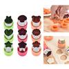 3pcs Fruit Cutters for Children Kids Food Cookie Sandwich Mold Maker with Shapes Vegetable Bread Mould Set Kitchen Bento Tools
