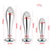 Metal Drop Anal Plug For Women Stainless Steel Three Sizes Jewel Base Butt Plug G-point Massage Adult Sex Toys Male/Famale Gay