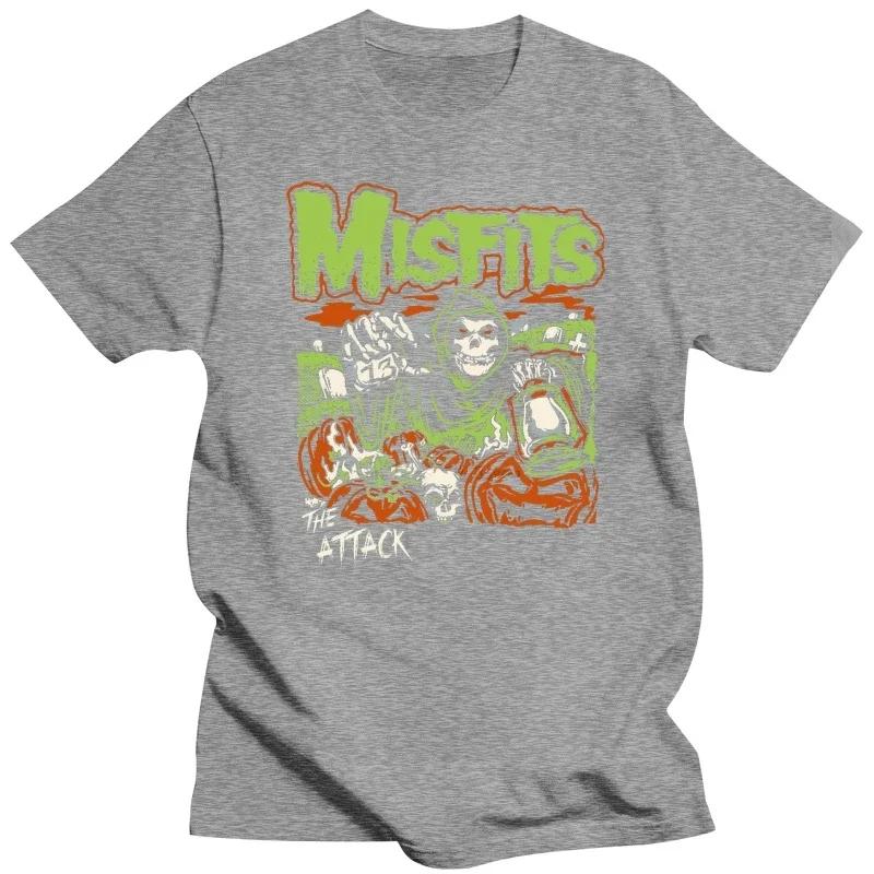 Graphic Short Sleeve T Shirt Misfits Anniversary Band T-Shirt Outfits Manga Vintage Anime Clothes Oversized T Shirt Men Clothing